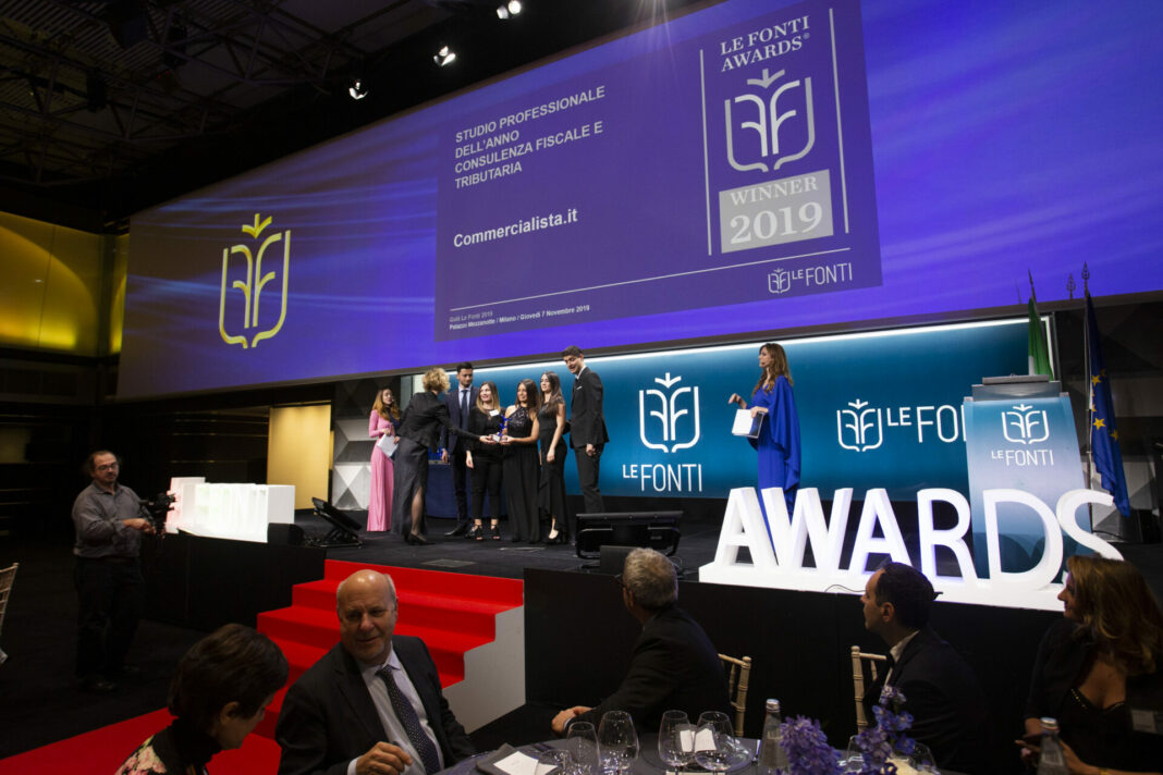 Le Fonti Awards 2019: lo Studio del Dott. Alessio Ferretti (founder Commercialista.it) premiato come miglior studio professionale dell’anno