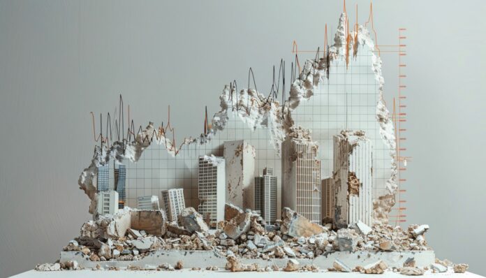 un-modello-di-un-edificio-con-un-edificio-sullo-sfondo